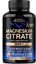 Magnesium Citrate kapsler 1000mg • 124; Høj Absorption supplement - søvn, muskel & hjerte support - Vegan • 124; Non- GMO - Lavet i USA - Som pulver • 124; piller • 124; Tablets - 120 Kapsler, 2 Måned Supply