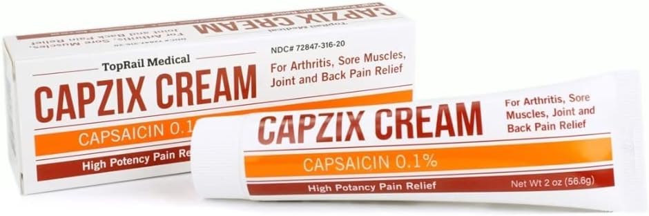 for smertelindring 2 OZ Capsaicin .1% høj potens / maksimal styrke