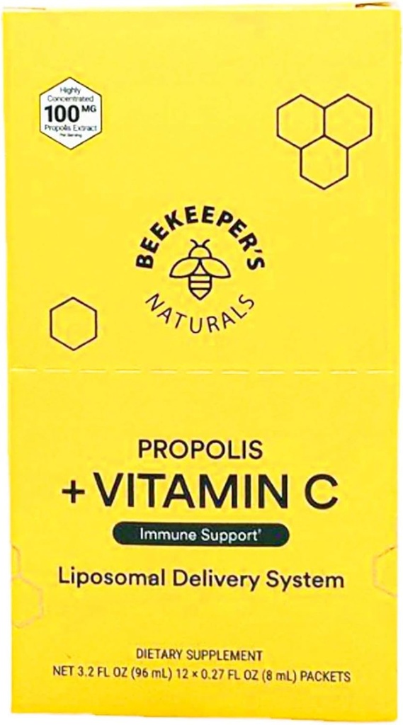 Biavlere Naturals Liposomal Propolis med C-vitamin 12 Tæl, 0.27 Fz