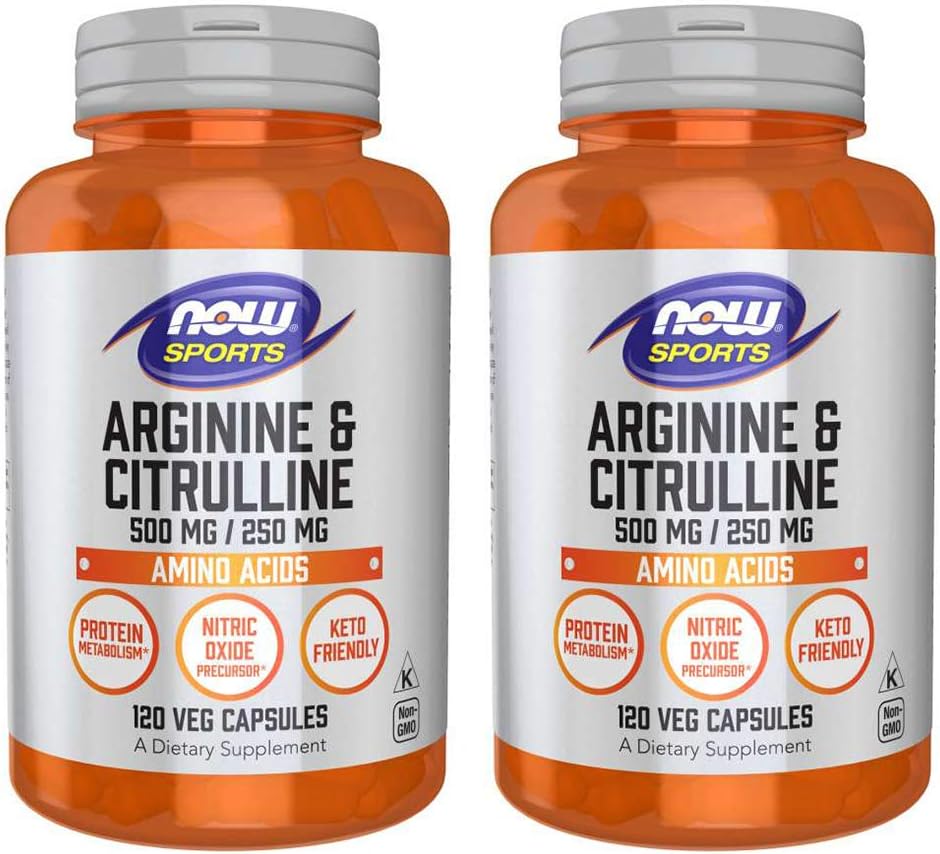 Arginin & Citrullin 500 / 250 mg - 120 kapsler (2 stk.)