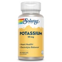 Solaray Kalium 99 mg - Electrolyte Balance Formel - Kalium supplement til elektrolyter, vaskulære og hjerte sundhed støtte - 60-dages pengene tilbage garanti, Lab Verified, 100 Servere, 100 VegCaps
