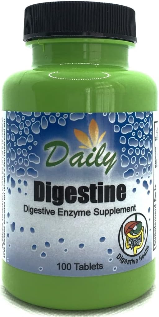 Daily Manufacturing Digistine ™ (fordøjelsesenzymer Mycozyme, Pancreatin, Papain, Syrestable Protease, Betaine HCl, Iron Bile Salts)