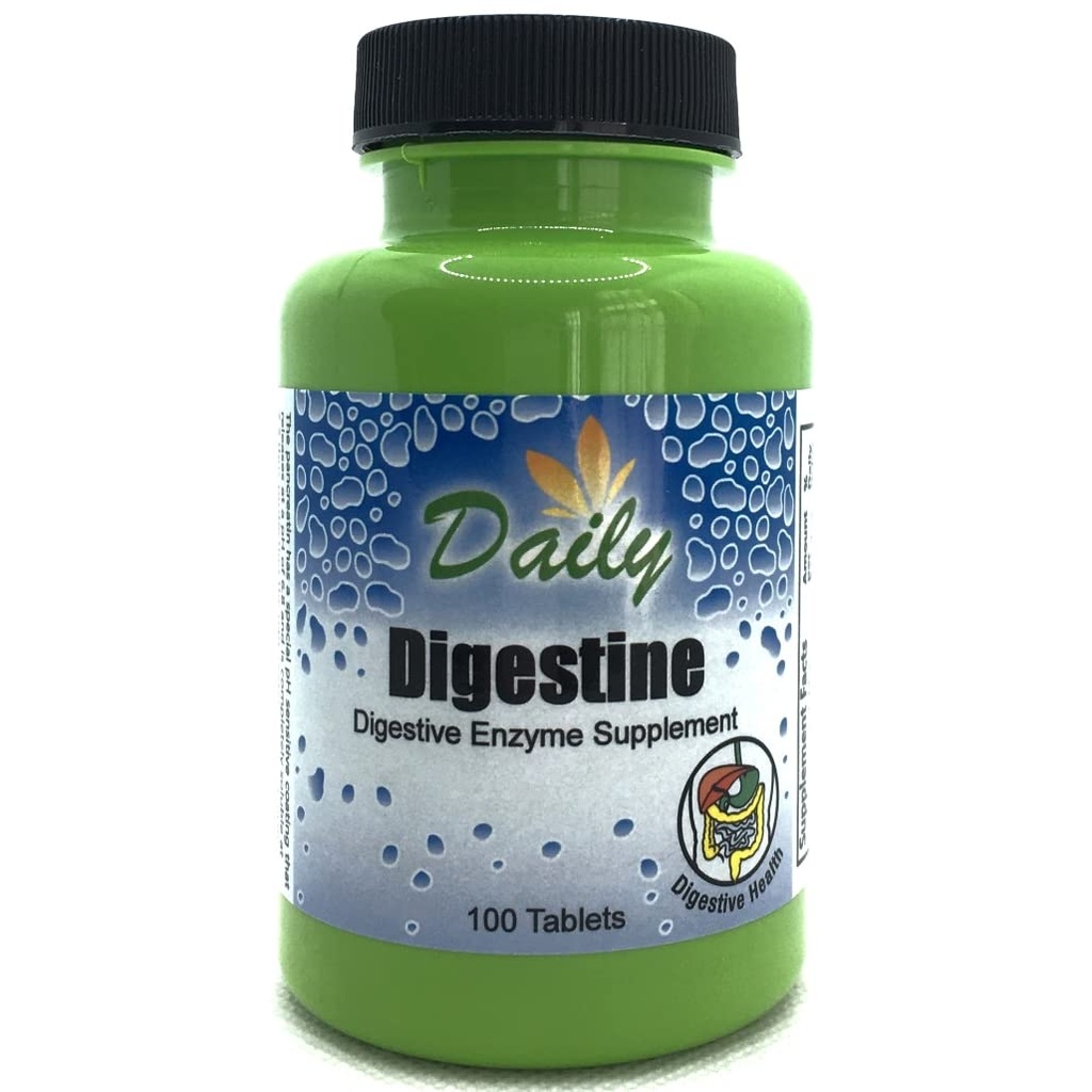 Daily Manufacturing Digistine ™ (fordøjelsesenzymer Mycozyme, Pancreatin, Papain, Syrestable Protease, Betaine HCl, Iron Bile Salts)