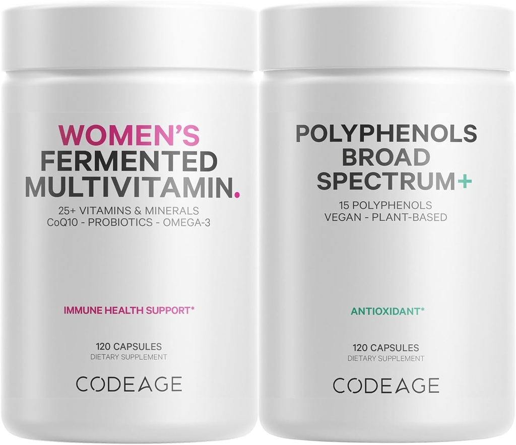 Kodeage immunstøtte Multivitamin til kvinder + antioxidanter Bundle