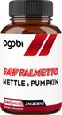 agobi Saw Palmetto Supplement med Nettle Leaf & Pumpkin - Støtte til afslappende træ, hårsundhed, immunsystem & energiproduktion - 240 Veggie kapsler til 4th Month Supply
