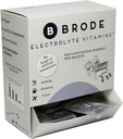 Brode Electrolyte Vitamin - Transportable Zero- Sugar Electrolyte Tablets - for Sport, Nightlife, Jet Lag, 5 Essential Electrolytes + 9 Vitamin 100- Pakninger