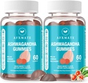 AFXMAT Ashwagandha Gummies & Vitamin D Gummies for Mænd & Kvinder 120 Count Aswangdha Supplement (non-GMO, Sugar Free & Gluten Free)