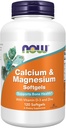 Now Foods Kosttilskud, Calcium & Magnesium med vitamin D-3 og zink, Understøtter Knoglesundhed *, 120 Softgels
