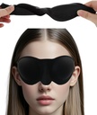 Fugtighedskammer Briller til tørre øjne Relief, 3D Silicone Hydrating Sleep Goggles med Soft og behageligt, Sleep Mask til CPAP-brugere, Justerbar rem
