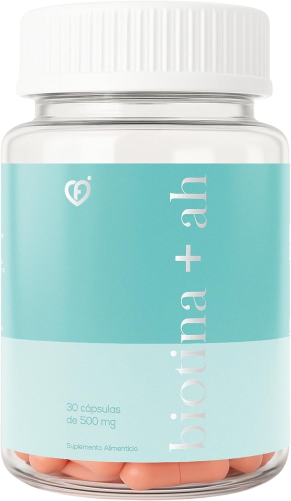 CF CARO FIT - BIOTIN 300 MCG Plus HYALURONISK syre 100 kapsler med 500 MG Hydrerende hud og hår