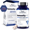 1MD Nutrition ImmunityMD - Immunity Health Probiotic MSD 124; Potent, Doctor- Udvalgte Probiotiske Strops med Prebiotic - Fremme total immunsystem Styrke, Reducere hverdagsstress MSD 124; 60 kapsler