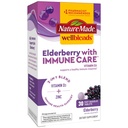 Nature Made Wellblends Elderberry med ImmuneCare, D3- vitamin og zink, med Elderberry Flavor, 30 Fast Opløs tabletter