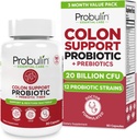 Probulin Colon Support Probiotisk tillæg, daglig Gut, fordøjelsesbesvær, og immunforsvar Probiotika kapsler til mænd og kvinder, 20 milliarder CFU, Vegan, 90 Count Flaske