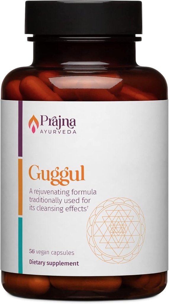 Healthy Directions Dr. Kulreet Chaudhary’s Prajna Ayurveda Guggul Formula is Traditionally Used to Cleanse The Mind and Body (56 Capsules- 500 mg)