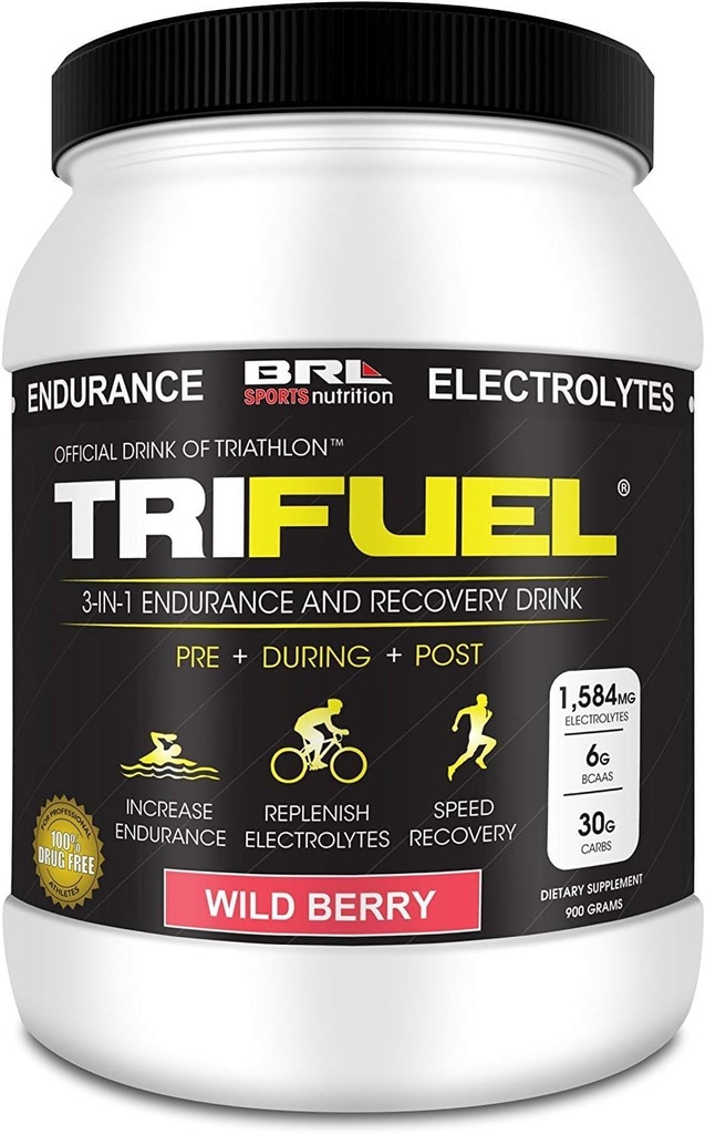 31- Endurance and Recovery, Hydration, BCAA, Electrolyte Enhanced Drink (Wild Berry)...