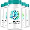 (5 Pack) Cleartone Capsules, Cleartone Ear Pills, Cleart Tone Pills for Hearing, Cleartone Official Capsules Advanced Formula, Cleartone Pills Reviews, Clear Tone for Overall Ear Health, 300, 5 Months