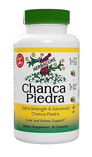 Chanca Piedra 500 mg 60 kapsler (Stonebreaker) - for Nyre, Sten og Urinary Health, Nyre Stone Supplement
