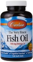 Carlson Den mest fine fiskeolie Orange 120 + 30 Softgels, 700 mg (kan tygges)