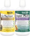 Vital Earth Minerals Bone & Wellness Support - Cal Mag Liquid + Super Multi, Flydende Multivitaminer, MTHFR Support, 32 Oz Ea