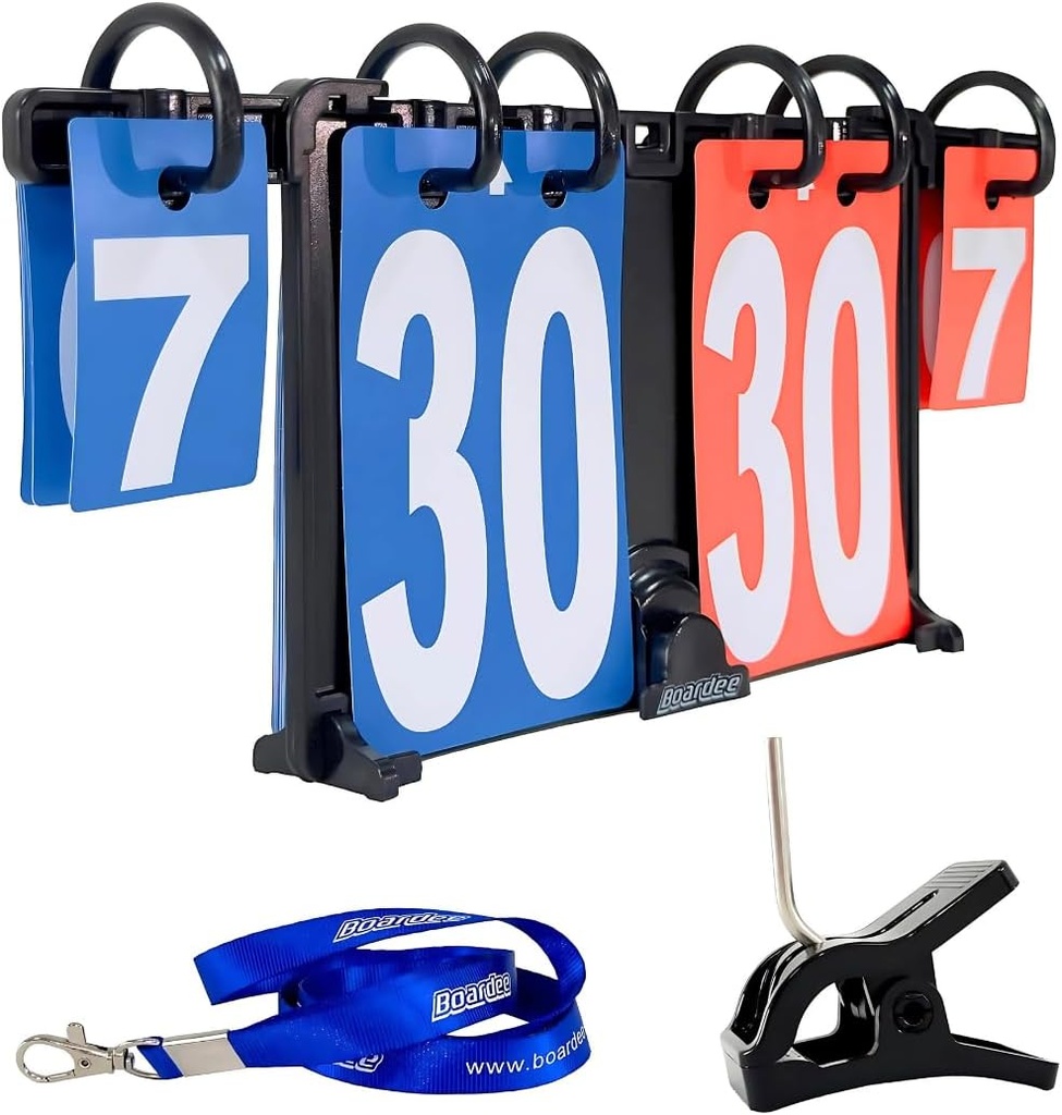 Bærbar resultattavle - Wearable Vedhæftet Tabletop Score Keeper for Volleyball, Beach Volleyball, Cornhole, Tennis, Ping Pong, Bordtennis, Billard