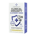 LifeSeasons Clinical Immunity - Elderberry Drink Mix - Beskytter og kæmper for sund immunforsvar - Immunitet Booster - 3X bedre end C-vitamin - Server varm eller kold - C-vitamin + D + zink - (5 Pack)