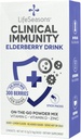 LifeSeasons Clinical Immunity - Elderberry Drink Mix - Beskytter og kæmper for sund immunforsvar - Immunitet Booster - 3X bedre end C-vitamin - Server varm eller kold - C-vitamin + D + zink - (5 Pack)