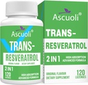Sublingual Trans-Resveratrol Purity 99%, 3-in-1 Advanced Formula Resveratrol Supplement for Boost NAD+, Immune & Energy Support, Anti-Aging, Skin & Overall Health, 120 Lozenge (120-Day Supply)