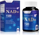 Nyt NAD supplement - Liposomal NAD + Tillæg med Resveratrol 90 Grev = 1500MG