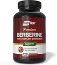 NutriFlair Berberine med Ceylon Cinnamon 1450mg Supplement - 120 Kapsler