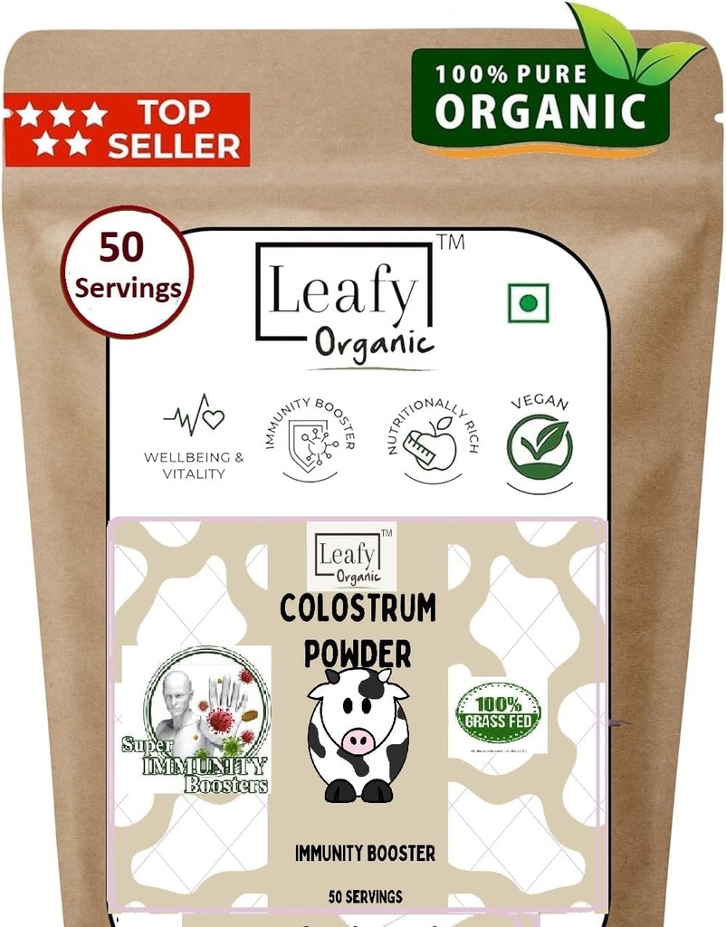 Colostrum Powder Supplement for Gut Health, Immune Support, & Overall Wellness, 30% IgG, 6-Hour Colostrum Supplement, 100% Pure, Unflavored (100 Gram) 3.5oz