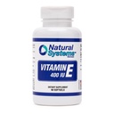 Vitamin E 60 Softgels 400 IE fra naturlige systemer - Vitamin E Kosttilskud Immunsystem Support * - Vitamin E Softgels hudpleje - Naturlig E-vitamin uden sukker, ikke-kunstige smagsstoffer eller konserveringsmidler