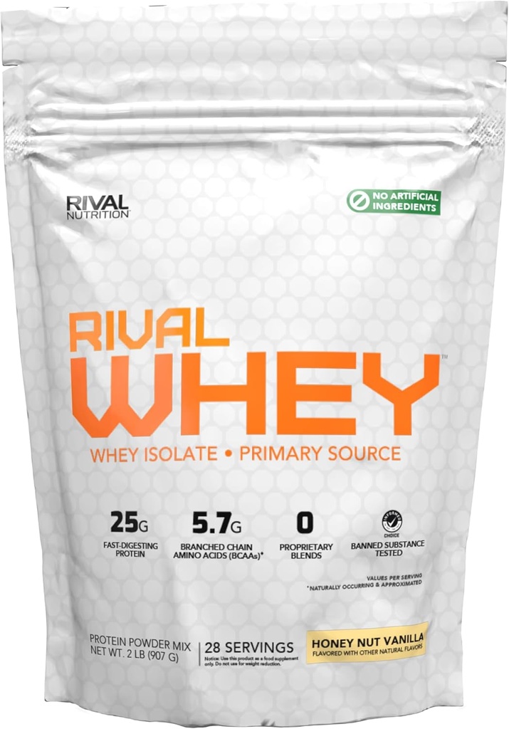 Naturlig smag Rival Whey - Honey Nut Vanilla 2lb