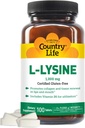 LAND Life VITAMINS L- Lysin 1000 Mg med B- 6, 2.5 Pounds