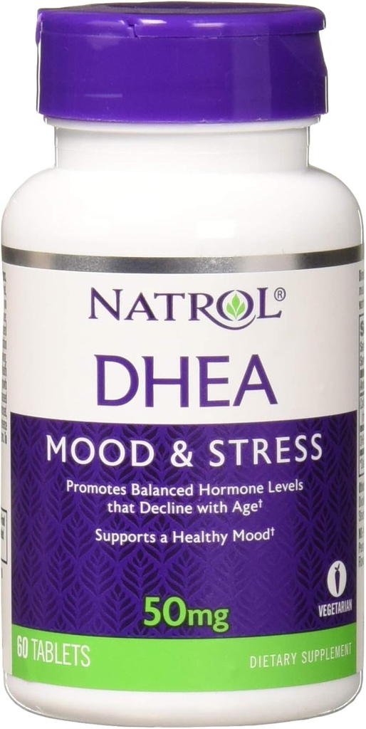 Natrol DHEA 50mg, 60 tabletter (pakning med 3 tabletter)