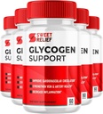 Sweet Relief Glycogen Support - Sweet Relief blodkar Cleaner, Sweet Relief Kapsler, Advanced Formel for total Wellness, SweetRelief (300 Kapsler, 5 Pack)