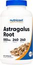 Nutricost Astragalus Kapsler 550mg, 240 Vegetariske Kapsler - Ikke-GMO og Gluten Free