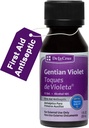 De La Cruz Gentian Violet - Violeta de Genciana 1% førstehjælp Antiseptisk til udskæringer, skrabere og Burns, 1 FL OZ