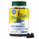 MegaFood Melatonin Gummies - Melatonin 3 mg per servering til at hjælpe med at slappe af og falde søvn - Sov gummies for voksne - Berry Flavor, non-GMO, Certified Vegan - 54 Greve (27 Servere)