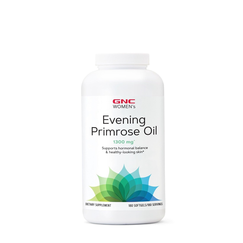GNC Women 's Aften Primrose Oil (EPO) 1300 mg ttesmå 124; Understøtter Hormonal Balance, Immunitet, Sund hud og hjerte sundhed