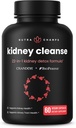 Kidney Cleanse Detox | 22-in-1 Kidney Support Supplement | 25,000mg Cranberry Pills Extract | Extra Strength Repair & Flush Premium Formula | Urinary Tract Health for Women & Men | 60 Vegan Capsules