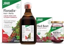 Floradix Iron & Herbs (23,7 oz) & Salus Red Beet krystaller (7 oz) - Jern supplement til sund energistøtte * & Økologisk næringsværdi Beet Root Drink Mix