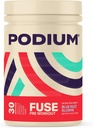 Podium Nutrition, Fuse Pre Workout Powder, Blue Razz Slushie, 30 Servering, Beta Alanine og koffein til energi, Gluten Free, Soy Free, Dairy Free
