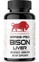 Græs Fed Bison leverkapsler understøtter energiproduktion, afgiftning, fordøjelse, immunitet, naturlige jern non-GMO, Fryse Tørret lever sundhed supplement, 3000mg