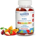 Halale vitaminer til børn - Halal multivitaminer til børn Vitamin A, C, D, E, B6, B12 - Non- GMO Vegetar, Halal Gummies - 90 Greve