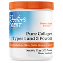 Doctor 's Best Pure Collagen Typer 1 & 3, fremmer sund hud hår & negle - Bone & fælles støtte, 7.1 Ounce (pakke med 1)