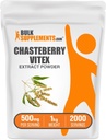 BulkSupplements.com Chasteberry Extract Powder - Chasteberry Sourced from Vitex Berry, Herbal Supplement - Vegan & Gluten Free, 500mg per servering, 1kg (2,2 lbs) (Pack of 1)