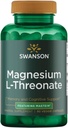 Swanson Magnesium L- Threonate - Mineral supplement Fremme nervesystem sundhed - Kan støtte kognitiv sundhed, læring & hukommelse - (90 Veggie kapsler)