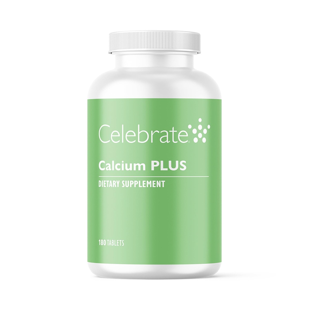 Celebrere Vitamin Calcium Plus - 600 mg Calciumcitrat, 600 IE vitamin D3 & 50mg Magnesium til postbariatrisk kirurgi - Glutenfri & sukkerfri - 180 ikke- tyggetabletter