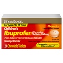 GoodSense Children 's Ibuprofen Chewable Tablets, 100 mg, 24 Greve, Pain Reliever og Feber Reducer (NSAID), Midlertidigt Reducerer Feber og Relieves Minor Aches og smerte