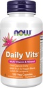 Now Foods Supplements, Daily Vits ™ med frugt & Veggie Blend, Lutein og Lycopene, 120 Veg kapsler